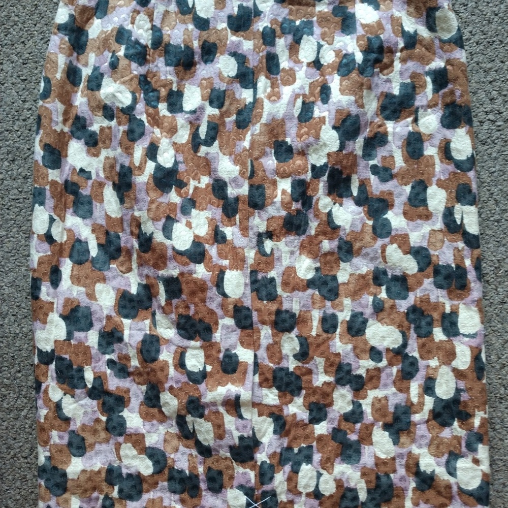 NWOT JCrew Dot Print Pencil Skirt Cotton 6